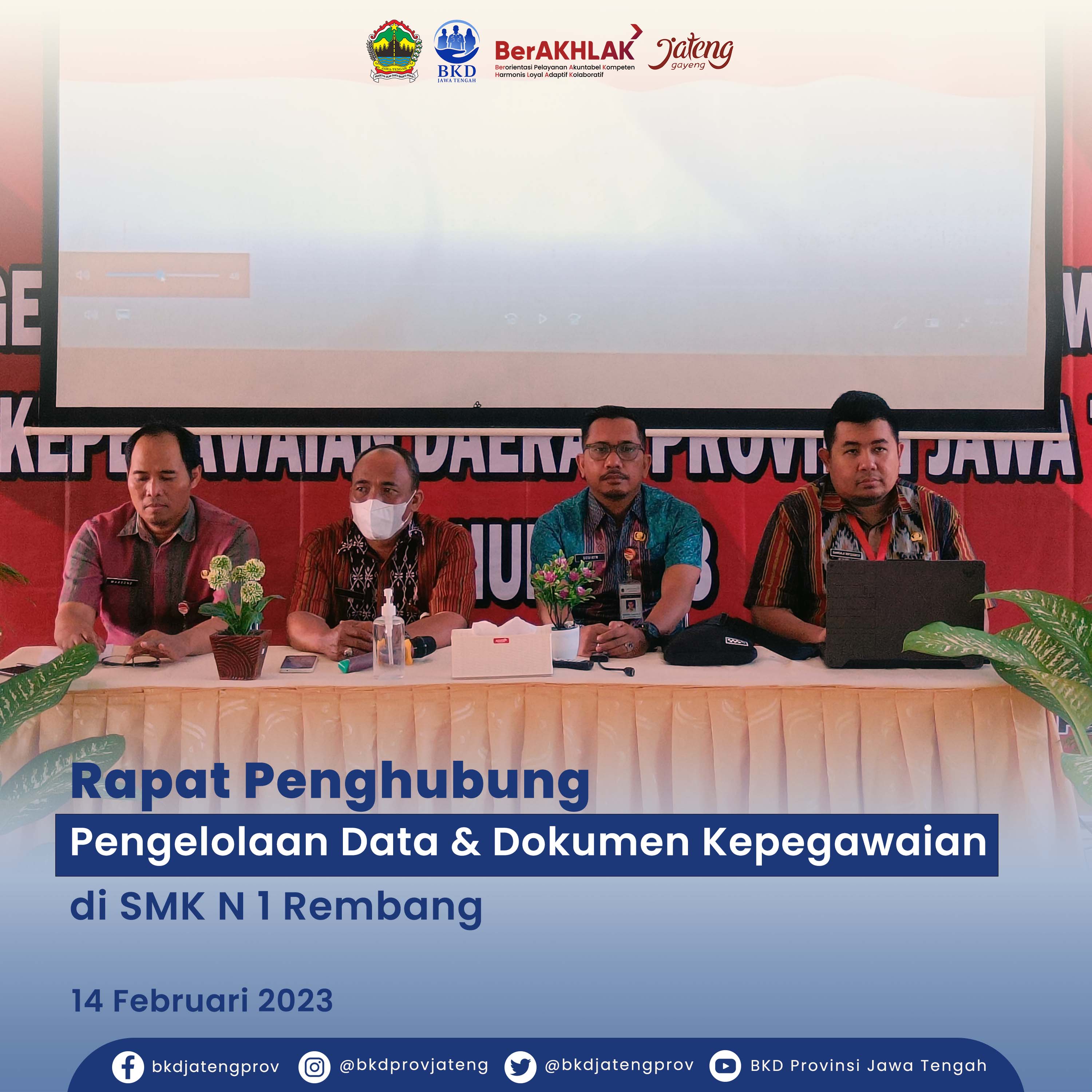 KEGIATAN RAPAT PENGHUBUNG PENGELOLAAN DATA DAN DOKUMEN KEPEGAWAIAN